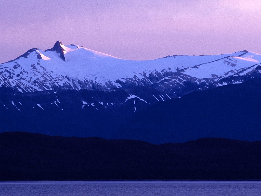 Twilight over Chilkat Range, Alaska
